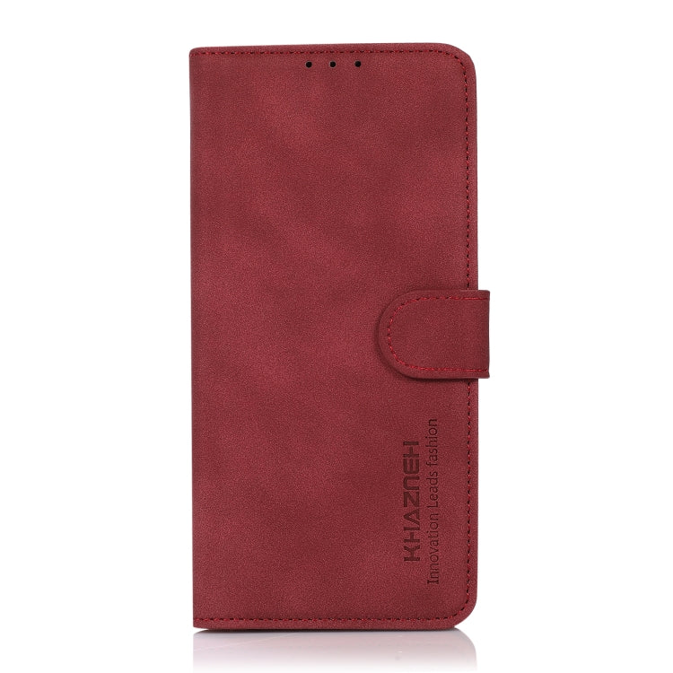For Xiaomi Redmi Note 13 KHAZNEH Matte Texture Leather Phone Case(Red) - Note 13 Cases by buy2fix | Online Shopping UK | buy2fix