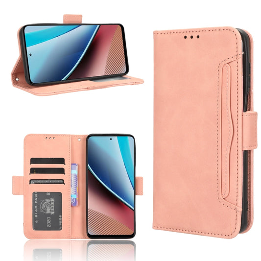 For Motorola Moto G Stylus 5G 2023 Skin Feel Calf Texture Card Slots Leather Phone Case(Pink) - Motorola Cases by buy2fix | Online Shopping UK | buy2fix