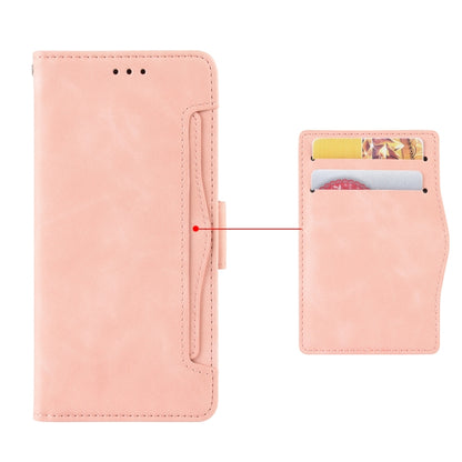 For Xiaomi Redmi K70E 5G / Poco X6 Pro Skin Feel Calf Texture Card Slots Leather Phone Case(Pink) - K70E Cases by buy2fix | Online Shopping UK | buy2fix