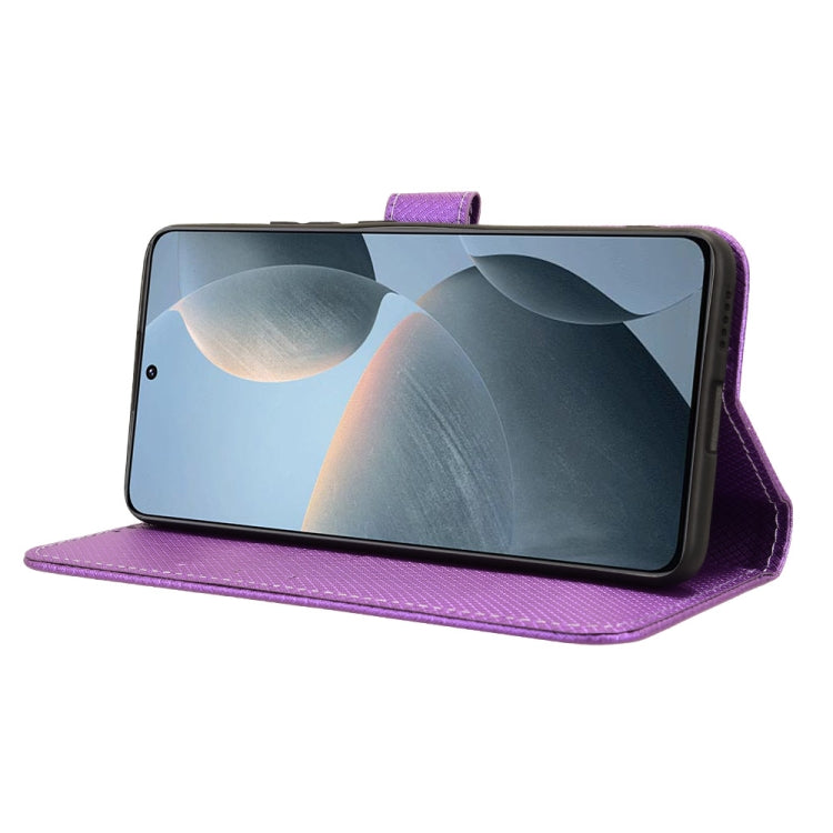 For Xiaomi Redmi K70 / K70 Pro Diamond Texture Leather Phone Case(Purple) - K70 Pro Cases by buy2fix | Online Shopping UK | buy2fix