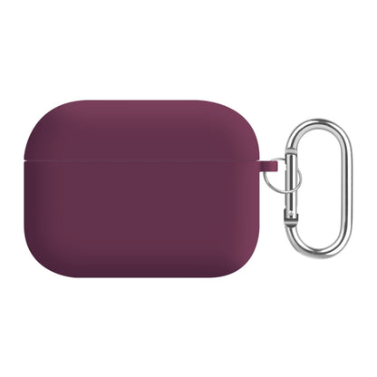 For AirPods Pro 2 PC Lining Silicone Bluetooth Earphone Protective Case(Rose Purple Red) - For AirPods Pro 2 by buy2fix | Online Shopping UK | buy2fix