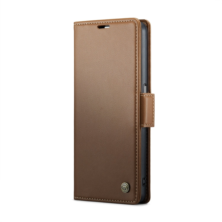 For OPPO A77 4G Global / A57e 4G CaseMe 023 Butterfly Buckle Litchi Texture RFID Anti-theft Leather Phone Case(Brown) - OPPO Cases by CaseMe | Online Shopping UK | buy2fix