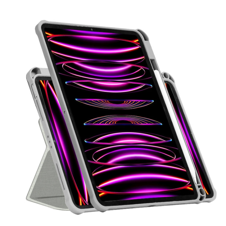 For iPad Air 11 2024 / iPad Pro 11 720 Rotation Magnetic Painted Leather Smart Tablet Case(Smile) - iPad Pro 11 (2022/2021) Cases by buy2fix | Online Shopping UK | buy2fix