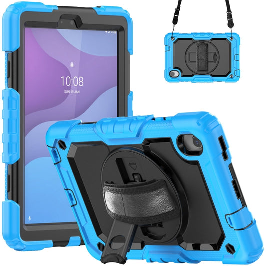 For Lenovo Tab M8 HD 2020/2019 Silicone Hybrid PC Tablet Case with Shoulder Strap(Light Blue) - Lenovo by buy2fix | Online Shopping UK | buy2fix