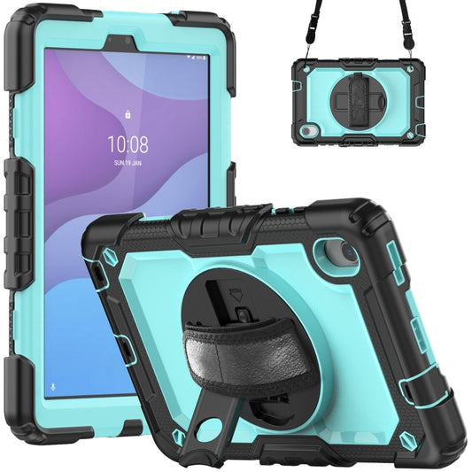 For Lenovo Tab M8 HD 2020/2019 Silicone Hybrid PC Tablet Case with Shoulder Strap(Light Blue PC) - Lenovo by buy2fix | Online Shopping UK | buy2fix