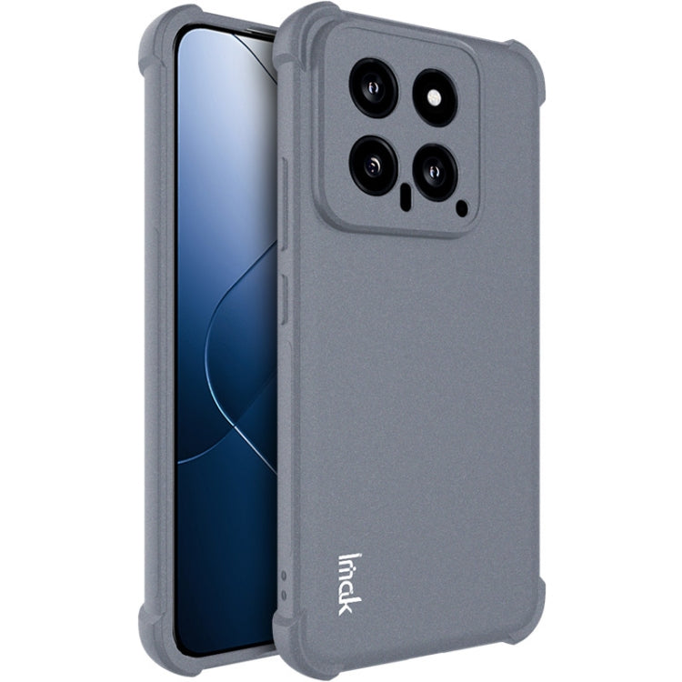 For Xiaomi 14 5G imak Shockproof Airbag TPU Phone Case(Matte Grey) - 14 Cases by imak | Online Shopping UK | buy2fix