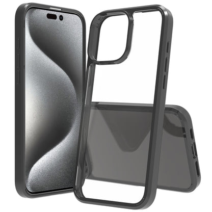 For iPhone 16 Pro Max Scratchproof Acrylic TPU Phone Case(Black) - iPhone 16 Pro Max Cases by buy2fix | Online Shopping UK | buy2fix