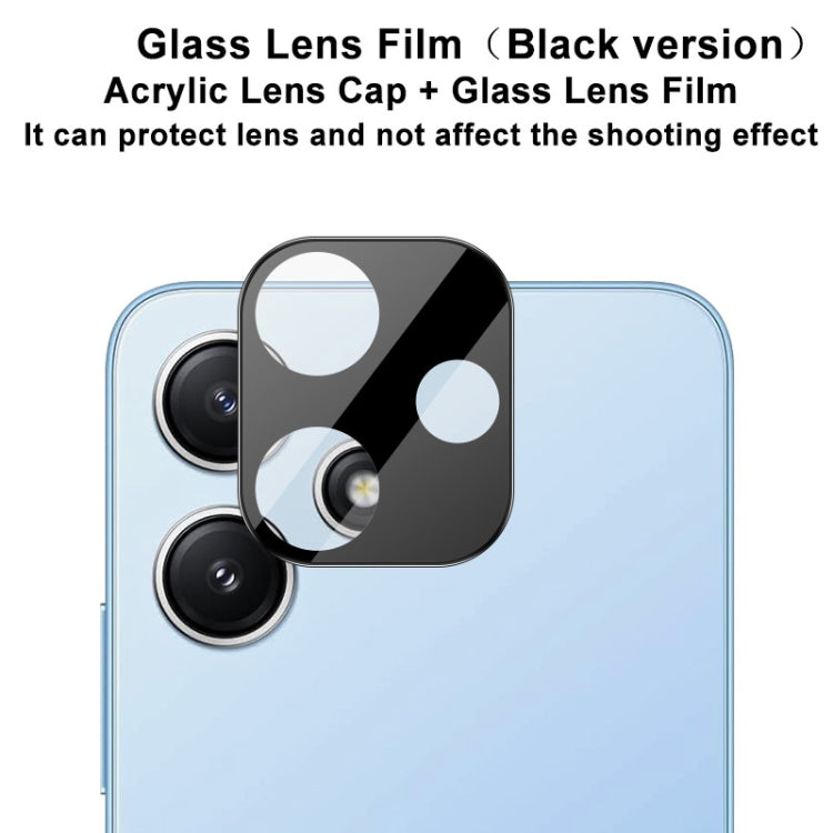 For Xiaomi Redmi 12 5G Global/Note 12R 5G imak High Definition Integrated Glass Lens Film Black Version - For Xiaomi by imak | Online Shopping UK | buy2fix