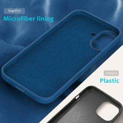 For iPhone 16 Solid Color Silicone Phone Case(Cobalt Blue) - More iPhone Cases by buy2fix | Online Shopping UK | buy2fix