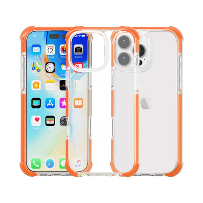 For iPhone 16 Pro Four-corner Shockproof TPU + Acrylic Phone Case(Orange) - iPhone 16 Pro Cases by buy2fix | Online Shopping UK | buy2fix