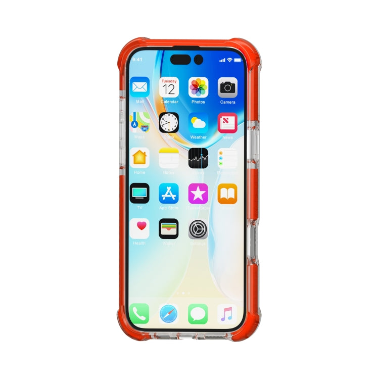 For iPhone 16 Plus Four-corner Shockproof TPU + Acrylic Phone Case(Red) - iPhone 16 Plus Cases by buy2fix | Online Shopping UK | buy2fix