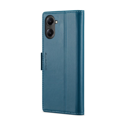 For Realme 10 Pro 5G CaseMe 023 Butterfly Buckle Litchi Texture RFID Anti-theft Leather Phone Case(Blue) - Realme Cases by CaseMe | Online Shopping UK | buy2fix