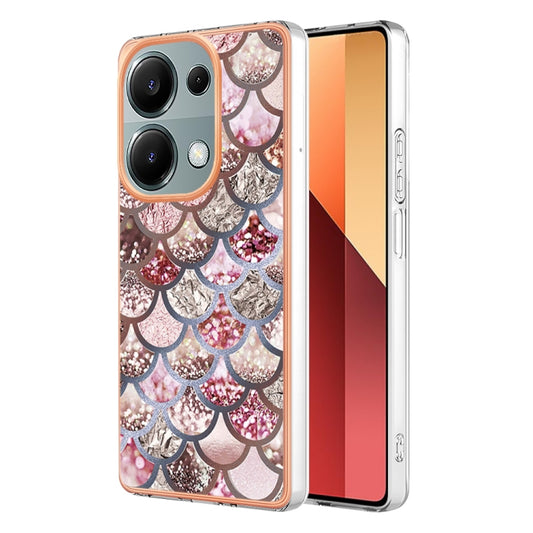 For Xiaomi Poco M6 Pro 4G Electroplating IMD TPU Phone Case(Pink Scales) - Xiaomi Cases by buy2fix | Online Shopping UK | buy2fix