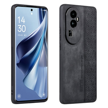 For OPPO Reno10 Pro+ AZNS 3D Embossed Skin Feel Phone Case(Black) - OPPO Cases by AZNS | Online Shopping UK | buy2fix