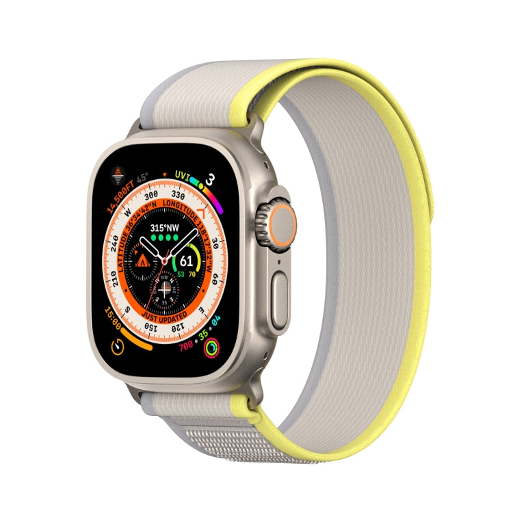 For Apple Watch Ultra 49mm DUX DUCIS YJ Series Nylon Watch Band(Yellow) - Watch Bands by DUX DUCIS | Online Shopping UK | buy2fix