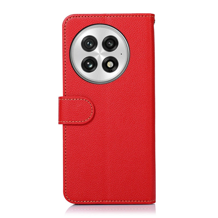 For OnePlus Nord 13 KHAZNEH Litchi Texture Leather RFID Phone Case(Red) - OnePlus Cases by buy2fix | Online Shopping UK | buy2fix