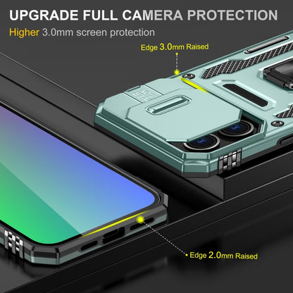 For iPhone 16 Pro Max Armor PC + TPU Camera Shield Phone Case(Alpine Green) - iPhone 16 Pro Max Cases by buy2fix | Online Shopping UK | buy2fix