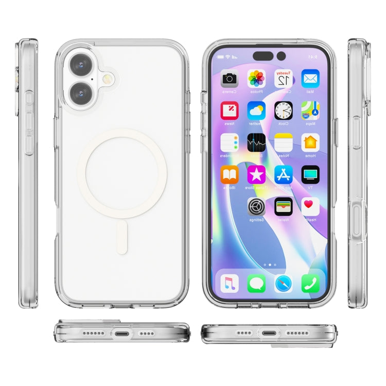 For iPhone 16 Plus Terminator Style Transparent MagSafe Magnetic Phone Case(Transparent) - iPhone 16 Plus Cases by buy2fix | Online Shopping UK | buy2fix