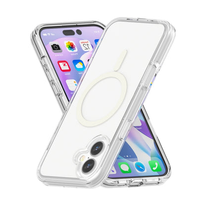 For iPhone 16 Plus Terminator Style Transparent MagSafe Magnetic Phone Case(Transparent) - iPhone 16 Plus Cases by buy2fix | Online Shopping UK | buy2fix