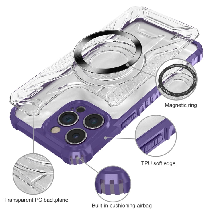 For iPhone 12 Pro CD Texture Magsafe Phone Case(Dark Purple) - iPhone 12 / 12 Pro Cases by buy2fix | Online Shopping UK | buy2fix