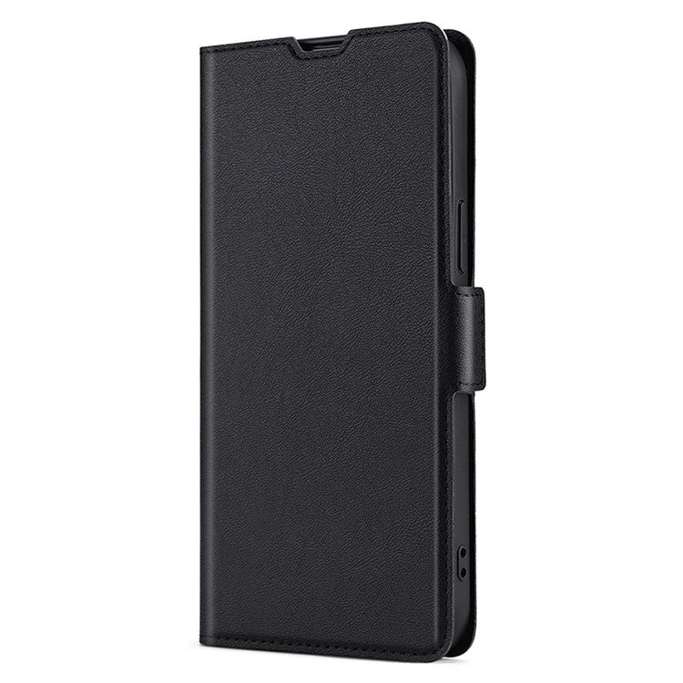 For vivo Y03 4G Ultra-thin Voltage Side Buckle Horizontal Flip Leather Phone Case(Black) - vivo Cases by buy2fix | Online Shopping UK | buy2fix