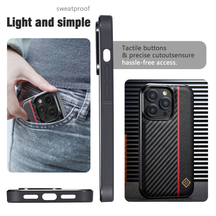 For Samsung Galaxy S23+ LC.IMEEKE 3 in 1 Carbon Fiber Texture Shockproof Phone Case(Black) - Galaxy Phone Cases by LC.IMEEKE | Online Shopping UK | buy2fix