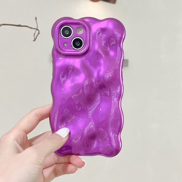 For iPhone 16 Wave Bubbles TPU Phone Case(Purple) - iPhone 16 Cases by buy2fix | Online Shopping UK | buy2fix