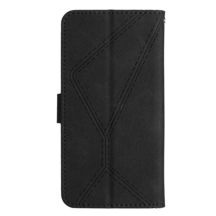 For Samsung Galaxy S24+ 5G Stitching Embossed Leather Phone Case(Black) - Galaxy S24+ 5G Cases by buy2fix | Online Shopping UK | buy2fix
