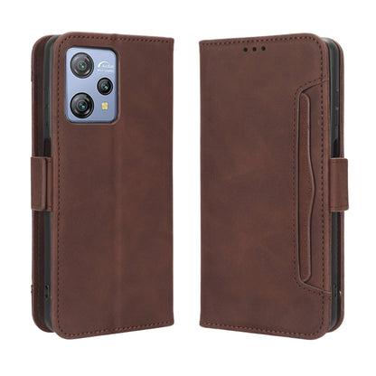 For Blackview A53 / A53 Pro Skin Feel Calf Texture Card Slots Leather Phone Case(Brown) - More Brand by buy2fix | Online Shopping UK | buy2fix