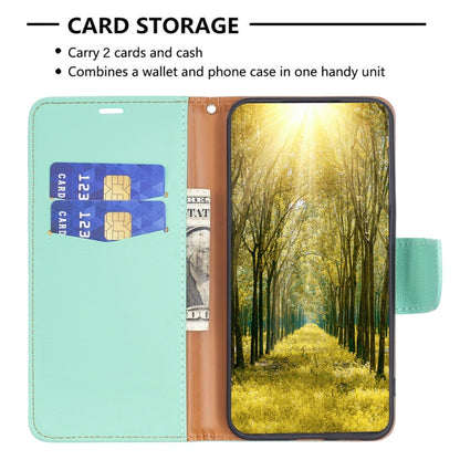 For Samsung Galaxy A15 Litchi Texture Pure Color Flip Leather Phone Case(Green) - Galaxy Phone Cases by buy2fix | Online Shopping UK | buy2fix