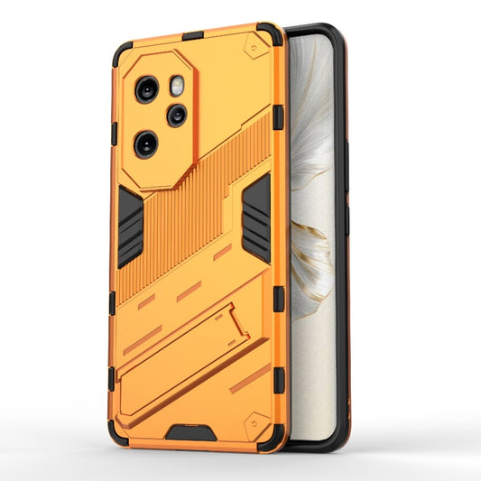 For Honor 100 Pro 5G Punk Armor 2 in 1 PC + TPU Phone Case with Holder(Orange) - Honor Cases by buy2fix | Online Shopping UK | buy2fix