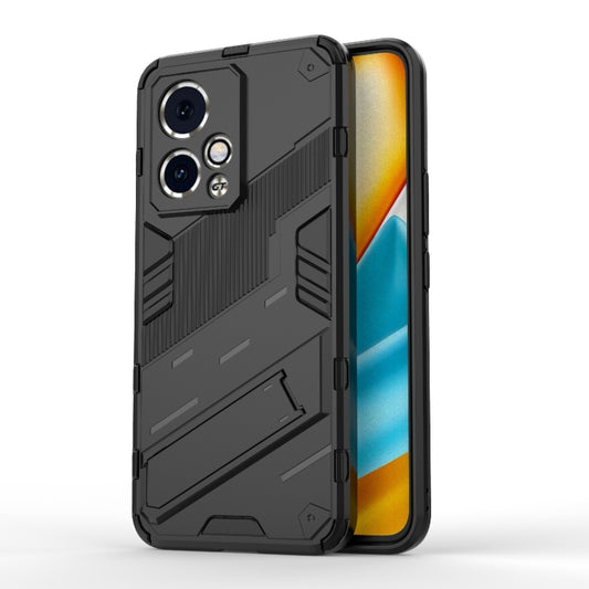 For Honor 90 GT 5G Punk Armor 2 in 1 PC + TPU Phone Case with Holder(Black) - Honor Cases by buy2fix | Online Shopping UK | buy2fix