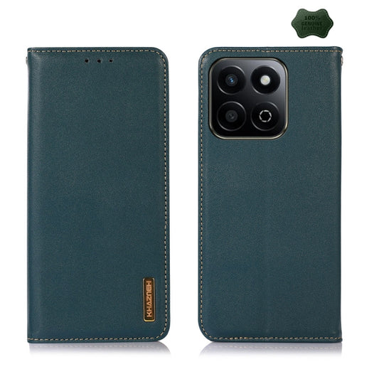 For Honor Play 60 Plus / 200 Smart KHAZNEH Nappa Top Layer Cowhide Leather Phone Case(Green) - Honor Cases by buy2fix | Online Shopping UK | buy2fix