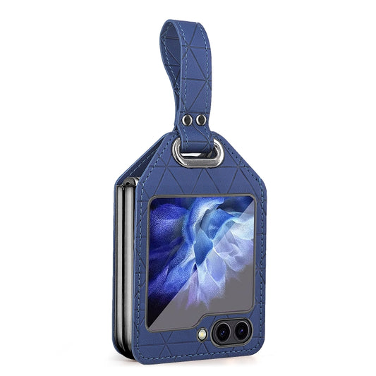 For Samsung Galaxy Z Flip5 Rocky Series Wristband Holder PC Phone Case(Blue) - Galaxy Z Flip5 Cases by buy2fix | Online Shopping UK | buy2fix