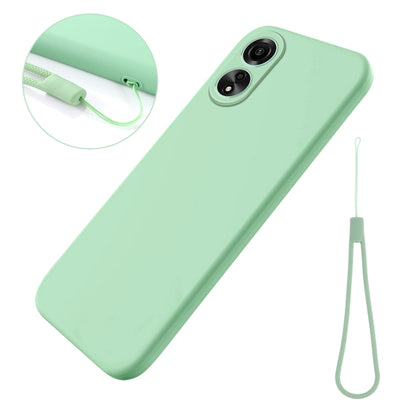 For Honor X5 Plus Pure Color Liquid Silicone Shockproof Phone Case(Green) - Honor Cases by buy2fix | Online Shopping UK | buy2fix