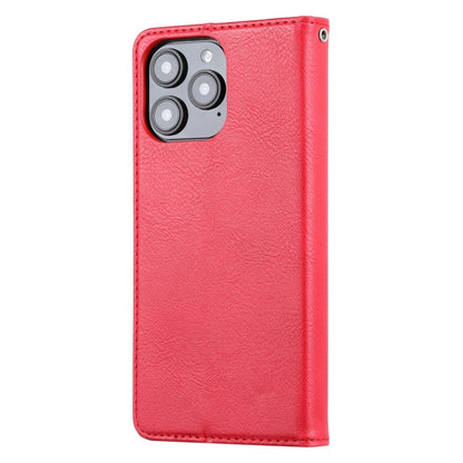 For iPhone 16 Pro Knead Skin Texture Flip Leather Phone Case(Red) - iPhone 16 Pro Cases by buy2fix | Online Shopping UK | buy2fix