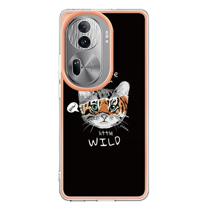 For OPPO Reno11 Pro 5G Global Electroplating Marble Dual-side IMD Phone Case(Natural Growth) - Reno11 Pro Cases by buy2fix | Online Shopping UK | buy2fix