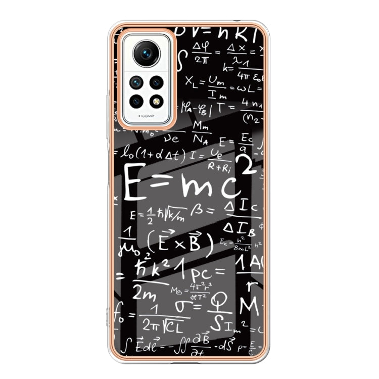 For Xiaomi Redmi Note 12 Pro 4G Global Electroplating Marble Dual-side IMD Phone Case(Equation) - Xiaomi Cases by buy2fix | Online Shopping UK | buy2fix