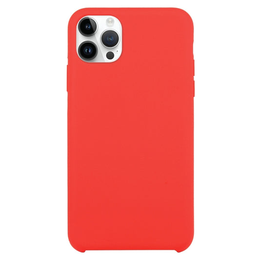 Solid Silicone Phone Case For iPhone 16 Pro Max(Red) - iPhone 16 Pro Max Cases by buy2fix | Online Shopping UK | buy2fix