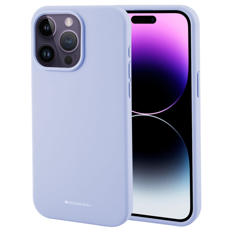 For iPhone 15 Pro Max GOOSPERY SILICONE Silky Soft TPU Phone Case(Lavender Grey) - iPhone 15 Pro Max Cases by GOOSPERY | Online Shopping UK | buy2fix