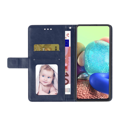 For Motorola Moto G Power 5G 2024 HT01 Y-shaped Pattern Flip Leather Phone Case(Blue) - Motorola Cases by buy2fix | Online Shopping UK | buy2fix