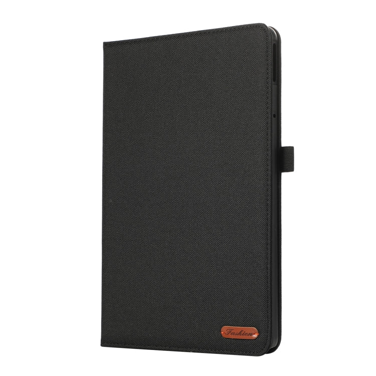 For Lenovo Tab M11 / Xiaoxin Pad 11 2024 Horizontal Flip TPU + Fabric PU Leather Tablet Case(Black) - Lenovo by buy2fix | Online Shopping UK | buy2fix