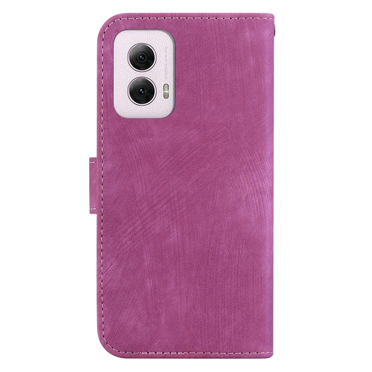 For Motorola Moto G Power 5G 2024 Little Tiger Embossed Leather Phone Case(Rose Red) - Motorola Cases by buy2fix | Online Shopping UK | buy2fix