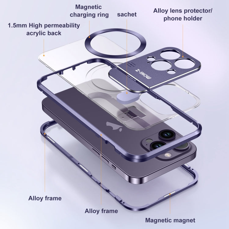 For iPhone 15 Aromatherapy Holder Single-sided MagSafe Magnetic Phone Case(White) - iPhone 15 Cases by buy2fix | Online Shopping UK | buy2fix