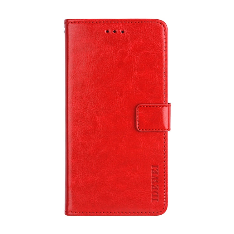 For Blackview A80 idewei Crazy Horse Texture Horizontal Flip Leather Case with Holder & Card Slots & Wallet(Red) - More Brand by idewei | Online Shopping UK | buy2fix