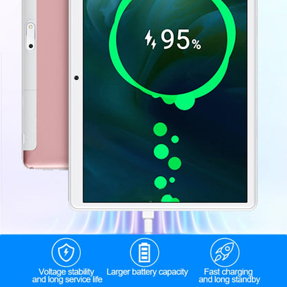 BDF S10 3G Phone Call Tablet PC 10.1 inch, 4GB+64GB, Android 10.0 MTK8321 Octa Core, Support Dual SIM, EU Plug(Pink) - BDF by BDF | Online Shopping UK | buy2fix