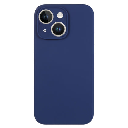 For iPhone 14 Plus Pure Color Liquid Silicone Fine Pore Phone Case(Royal Blue) - iPhone 14 Plus Cases by buy2fix | Online Shopping UK | buy2fix