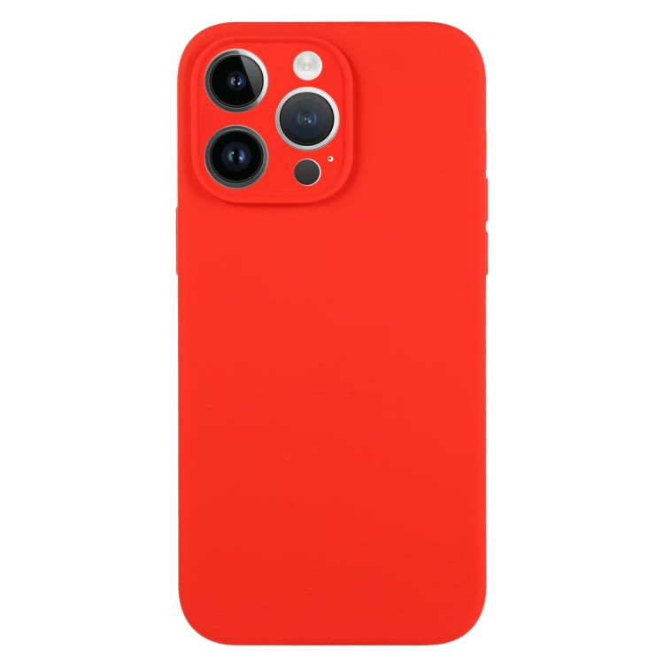 For iPhone 13 Pro Max Pure Color Liquid Silicone Fine Pore Phone Case(Red) - iPhone 13 Pro Max Cases by buy2fix | Online Shopping UK | buy2fix