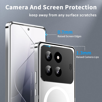 For Xiaomi 14 Pro Aromatherapy Magnetic Metal Phone Case(Silver) - 14 Pro Cases by buy2fix | Online Shopping UK | buy2fix