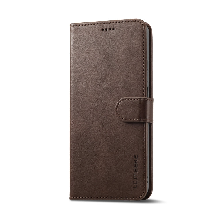 For OPPO A58 4G / A98 5G / F23 5G LC.IMEEKE Calf Texture Horizontal Flip Leather Case(Brown) - OPPO Cases by LC.IMEEKE | Online Shopping UK | buy2fix